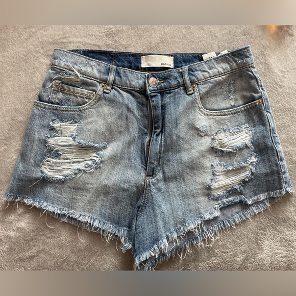 Garage high-waisted distressed festival short - Picture 1 of 3